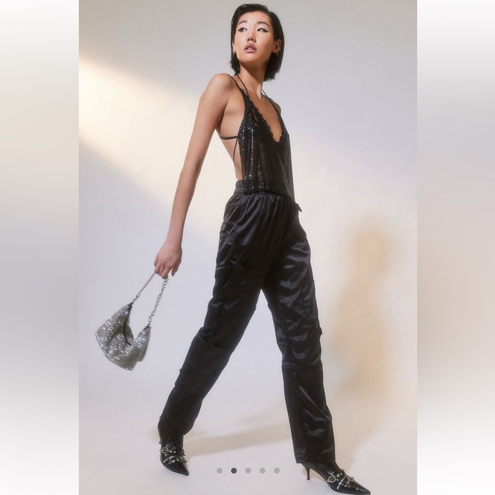 Urban outfitters neo satin cargo pants